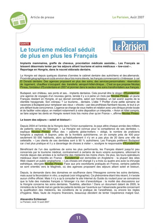 Le tourisme médical séduit de plus en plus les Français