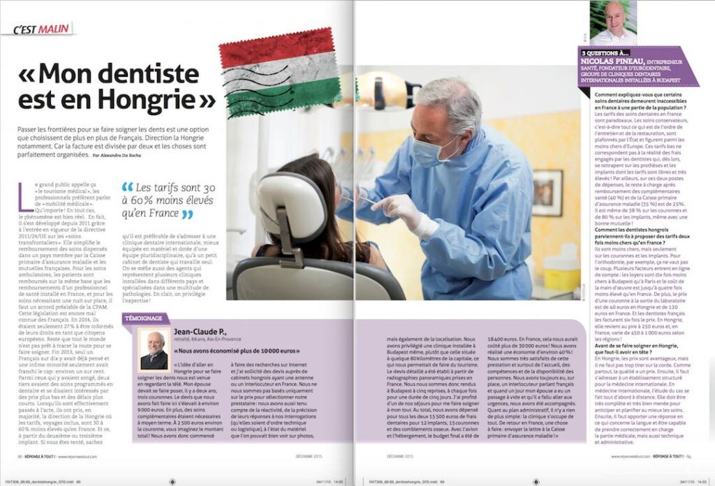 article réponse à tout sur le dentiste en hongrie