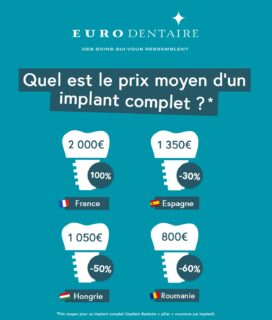 cout implant dentaire france VS etranger