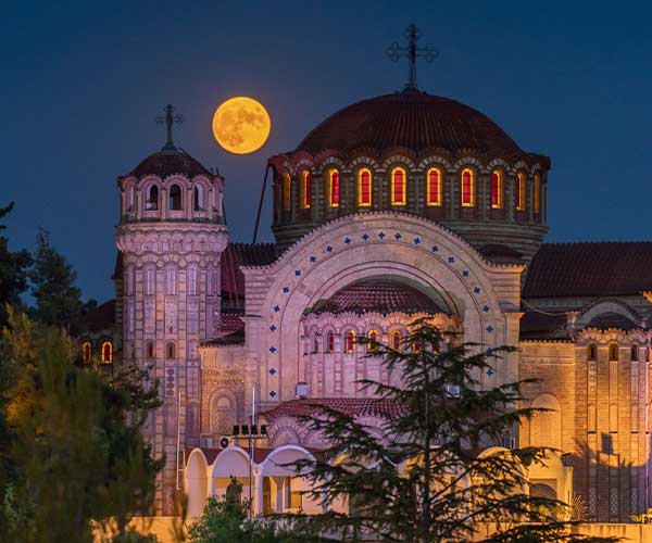 Vue de nuit cathédrale de Sofia