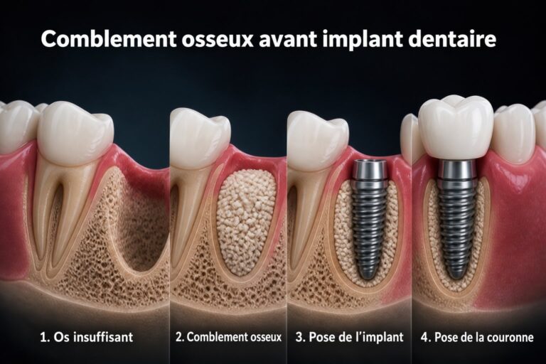 comblement osseux pour implant dentaire