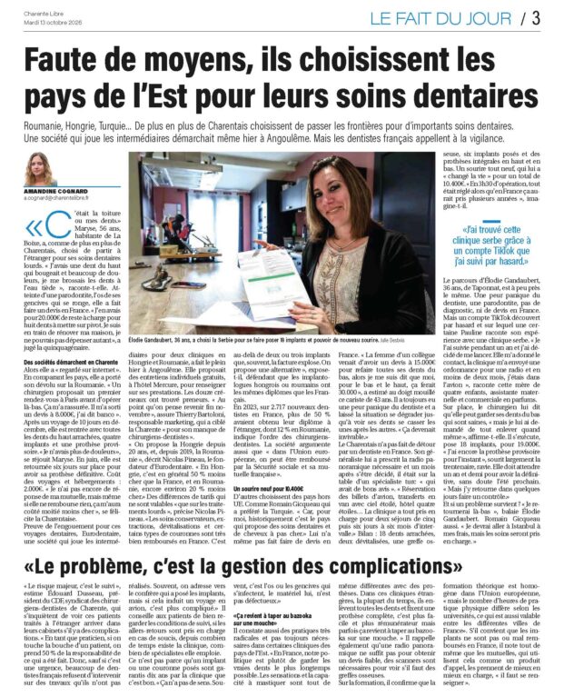 reportage soins dentaires en Hongrie et Roumanie